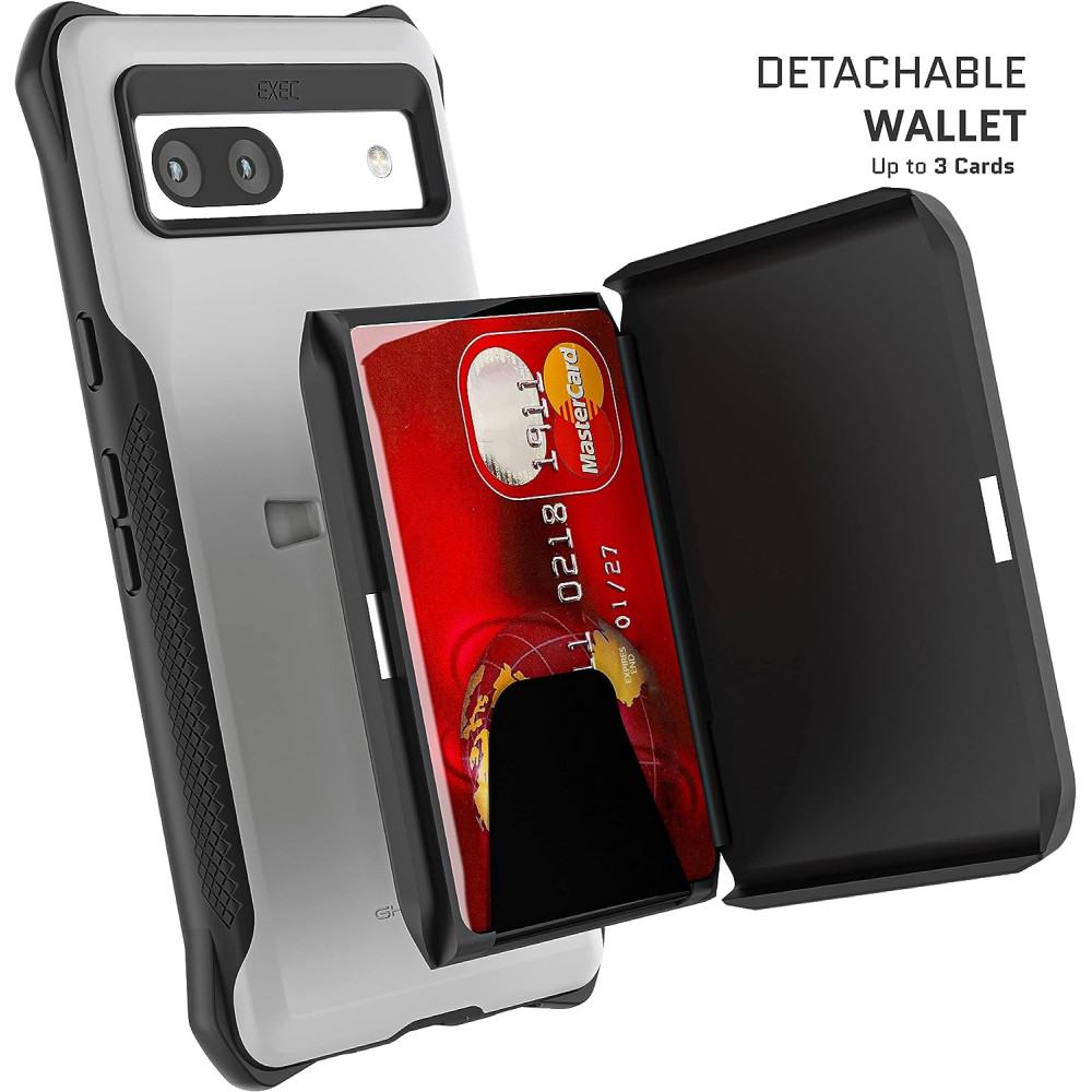 Ghostek Exec 6 - Ανθεκτική MagSafe Θήκη-Πορτοφόλι Google Pixel 7a - Gray (GHOCAS3387)