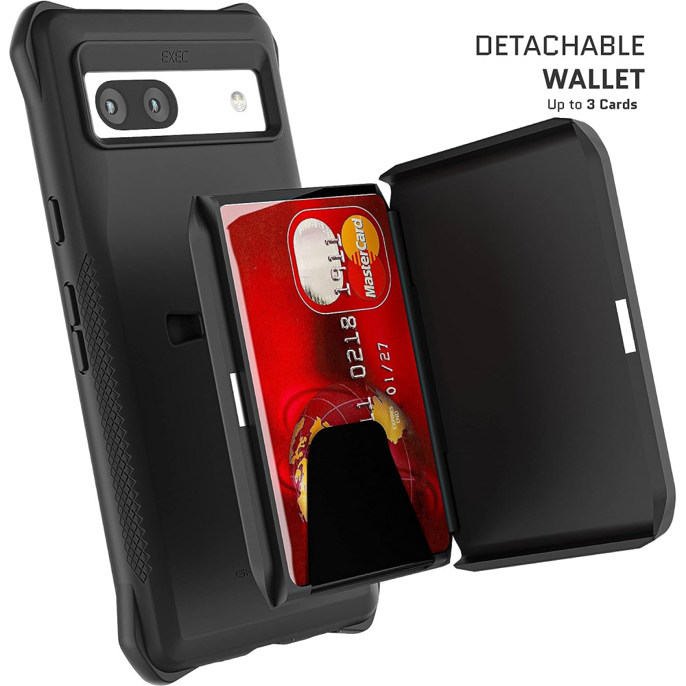 Ghostek Exec 6 - Ανθεκτική MagSafe Θήκη-Πορτοφόλι Google Pixel 7a - Black (GHOCAS3386)