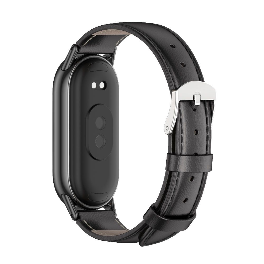 Tech-Protect Δερμάτινο Λουράκι Leatherfit - Xiaomi Smart Band 10 / 10 NFC / 9 / 9 NFC / 8 / 8 NFC - Black (9490713935347)