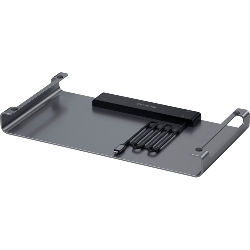 Satechi USB-C Monitor Stand Hub XL - Βάση Αλουμινίου για Laptop με 3 USB-A / 1 x SD & MicroSD / 1 x Type-C / 1 x 3.5mm Jack - Space Gray (ST-UCSHXLM)