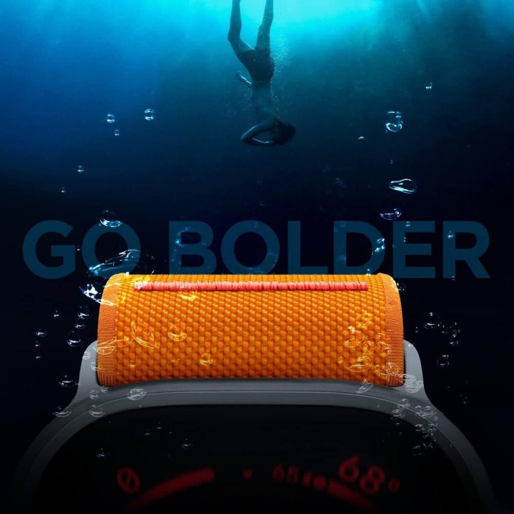 Spigen Lite Fit Ultra - Υφασμάτινο Λουράκι Apple Watch Ultra/SE/11/10/9/8/7/6/5/4 (49/46/45/44mm) - Orange (AMP05986)