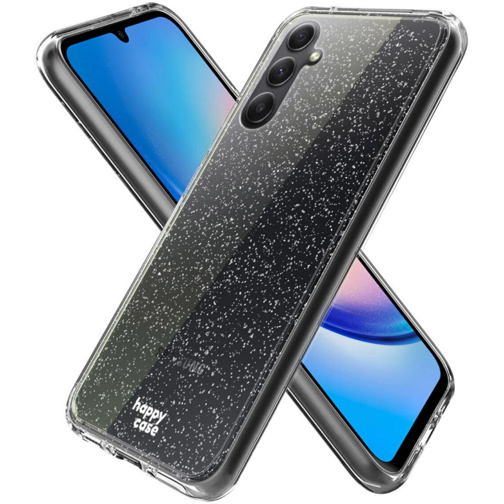 HappyCase Διάφανη Θήκη Σιλικόνης Samsung Galaxy A34 - Glitter Print (8719246382536)