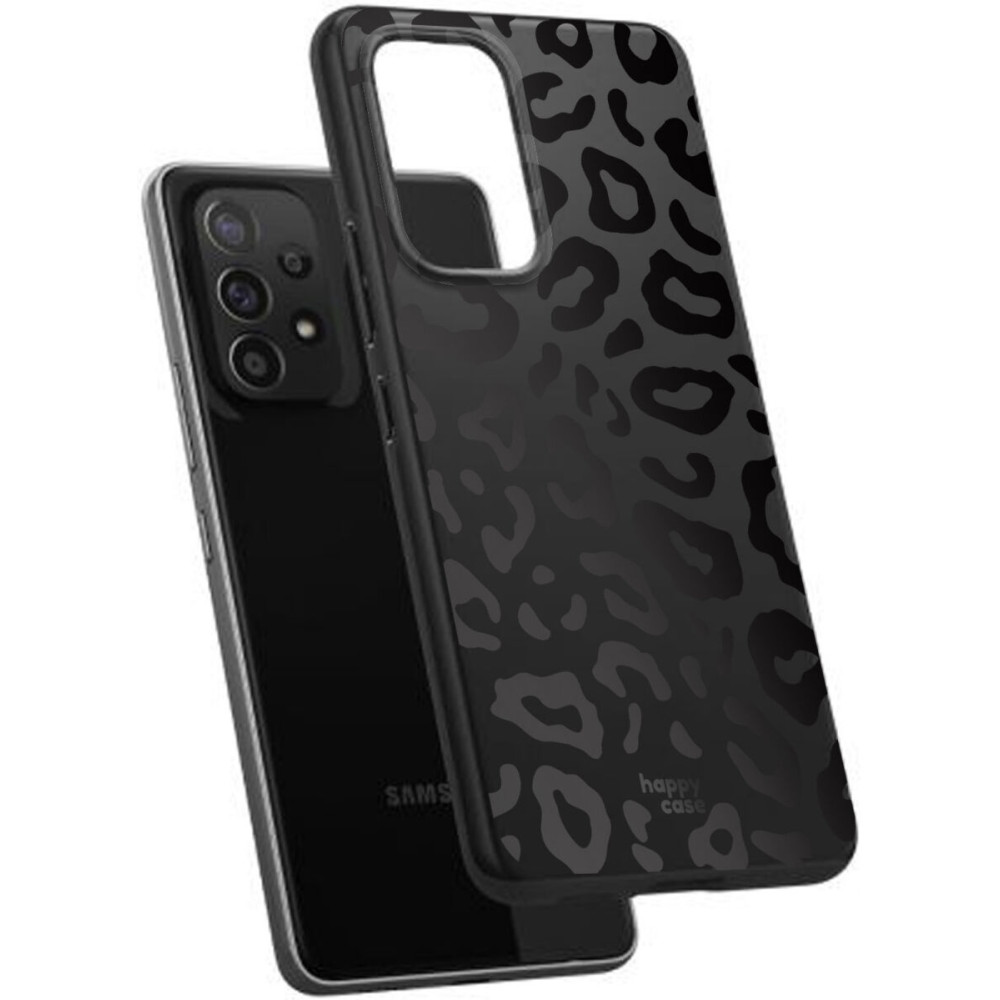 HappyCase Θήκη Σιλικόνης Samsung Galaxy A53 5G - Leopard Print Black (8719246398551)