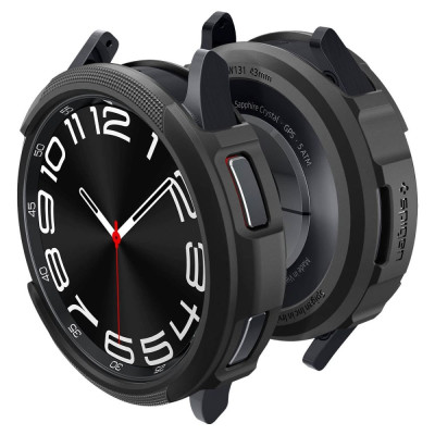Spigen Liquid Air Θήκη Σιλικόνης - Samsung Galaxy Watch 6 Classic 43mm - Matte Black (ACS06395)