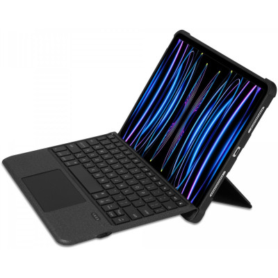 Buddi Thorn Keyboard Case - Θήκη με Υποδοχή για Apple Pencil και Αποσπώμενο Μαγνητικό Πληκτρολόγιο Bluetooth - Apple iPad Air 7 2025 11" / Air 6 2024 11" / Air 5 2022 10.9" / Air 4 2020 10.9" - Black (8719246386657)
