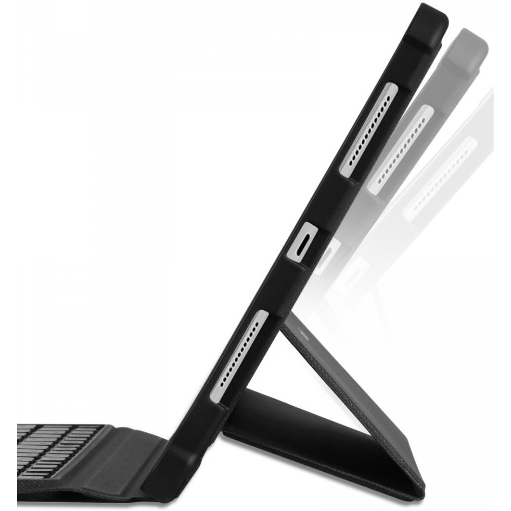 Buddi Thorn Keyboard Case - Θήκη με Υποδοχή για Apple Pencil και Αποσπώμενο Μαγνητικό Πληκτρολόγιο Bluetooth - Apple iPad Air 7 2025 11" / Air 6 2024 11" / Air 5 2022 10.9" / Air 4 2020 10.9" - Black (8719246386657)