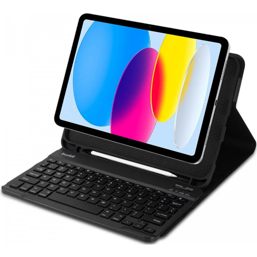 Buddi Zuna Keyboard Case - Θήκη με Υποδοχή για Apple Pencil και Πληκτρολόγιο Bluetooth - Apple iPad Pro 11" 2022 / 2021 / 2020 / 2018 - Black (8719246386565)