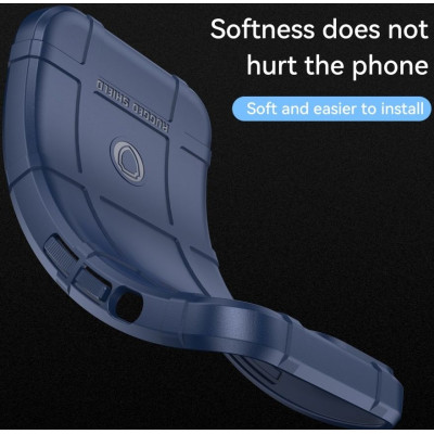 HappyCase ShockProof Rugged - Ανθεκτική Θήκη Σιλικόνης Samsung Galaxy S22 Ultra 5G - Blue (8719246342905)