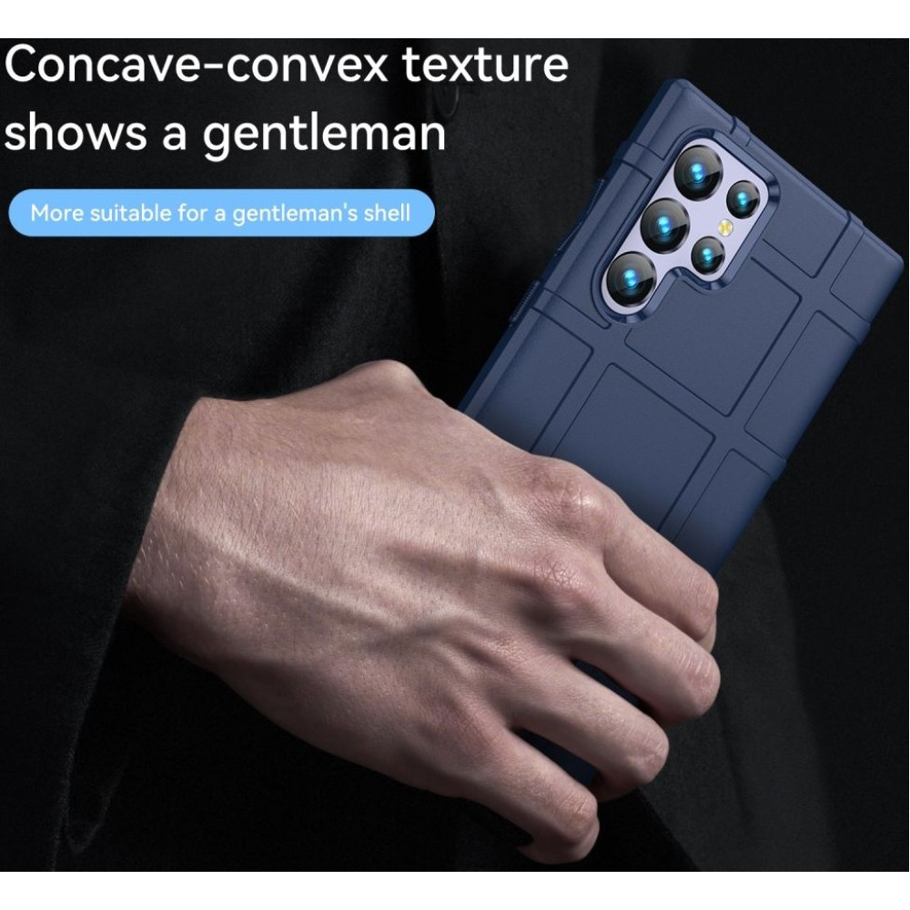 HappyCase ShockProof Rugged - Ανθεκτική Θήκη Σιλικόνης Samsung Galaxy S22 Ultra 5G - Blue (8719246342905)