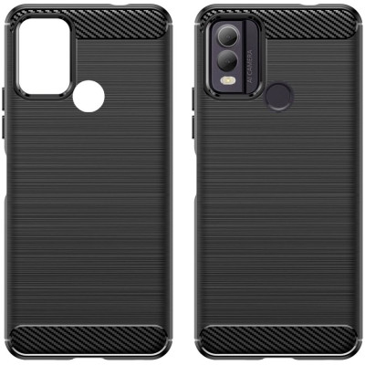 HappyCase Θήκη Σιλικόνης Brushed - Nokia C22 - Black (8719246408625)