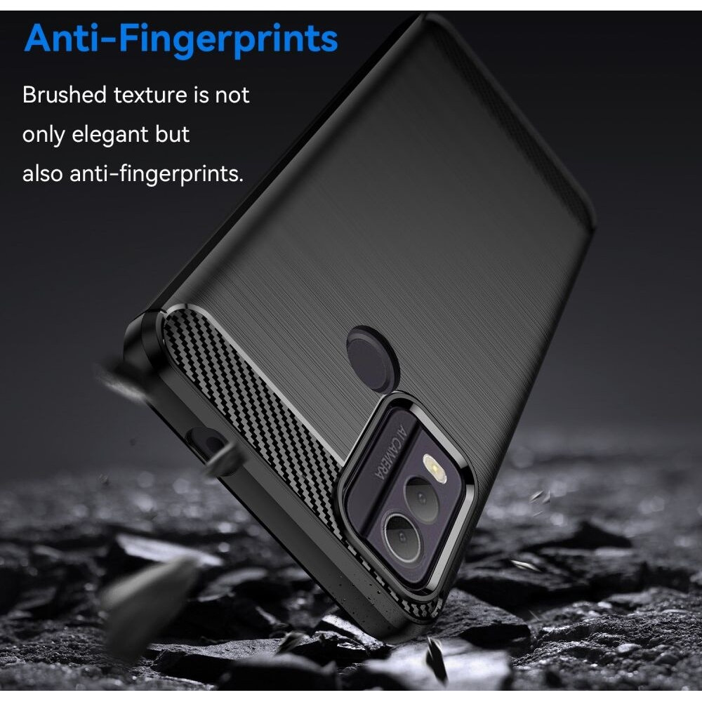 HappyCase Θήκη Σιλικόνης Brushed - Nokia C22 - Black (8719246408625)