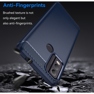 HappyCase Θήκη Σιλικόνης Brushed - Nokia C22 - Blue (8719246408632)