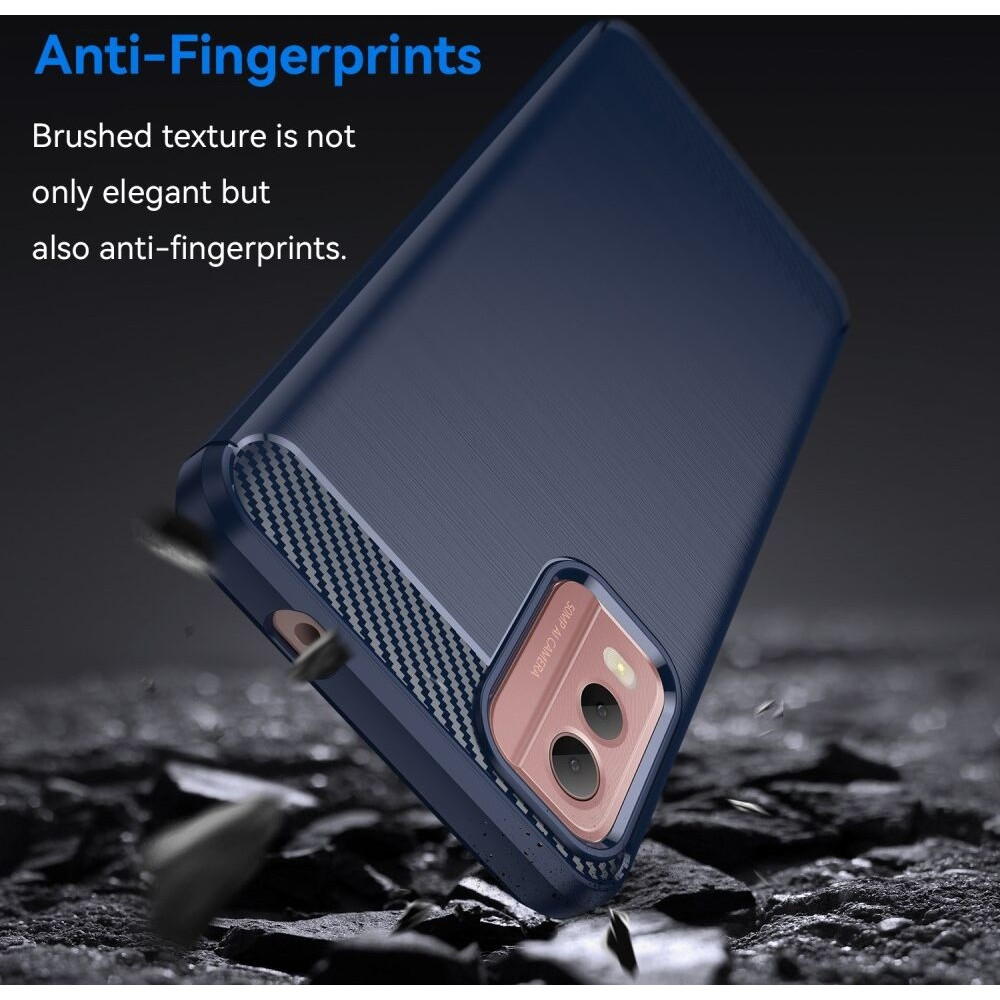 HappyCase Θήκη Σιλικόνης Brushed - Nokia C32 - Blue (8719246408656)