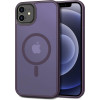 HappyCase Ημιδιάφανη Σκληρή Θήκη MagSafe - Apple iPhone 12 / 12 Pro - Matte Purple (8719246412103)