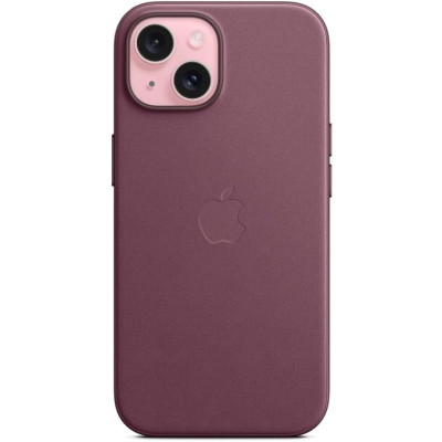 Θήκη Apple iPhone 15 - Official Apple FineWoven Case Υφασμάτινη με MagSafe - Mulberry (MT3E3ZM/A)