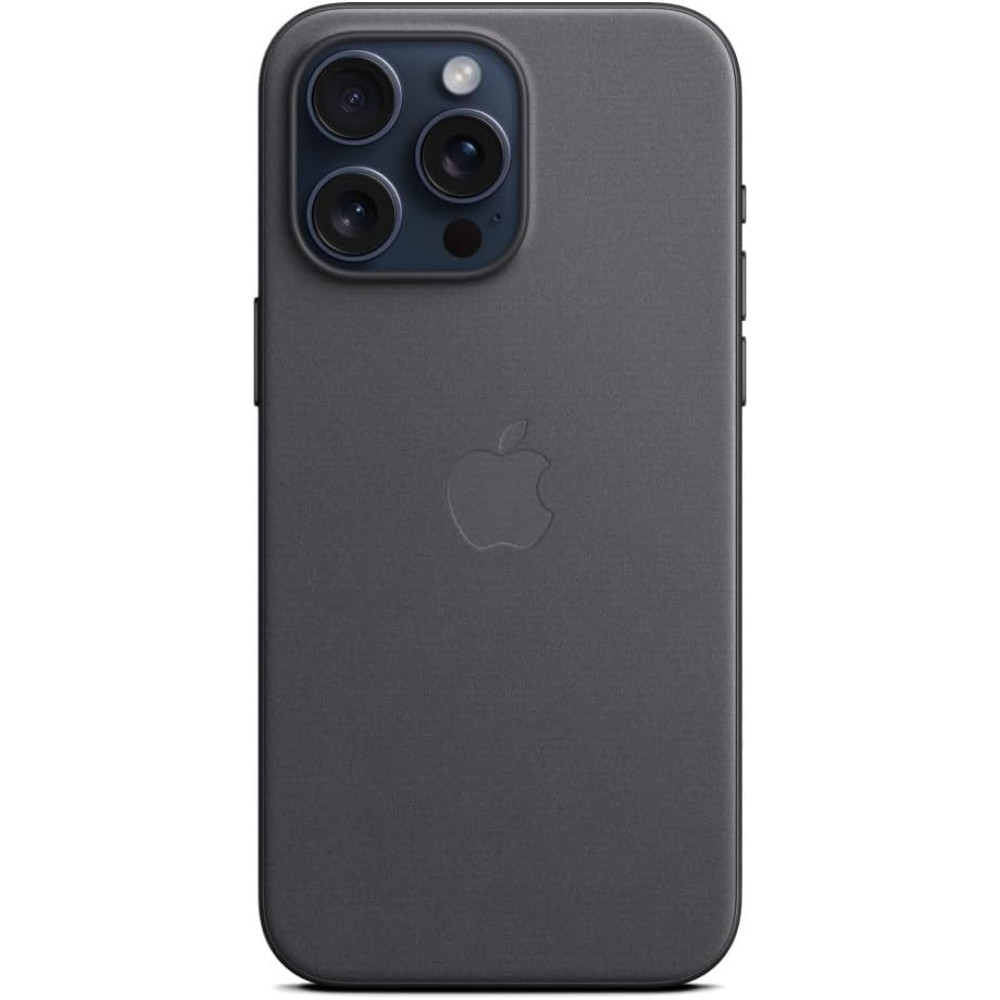 Θήκη Apple iPhone 15 Pro Max - Official Apple FineWoven Case Υφασμάτινη με MagSafe - Black (MT4V3ZM/A)
