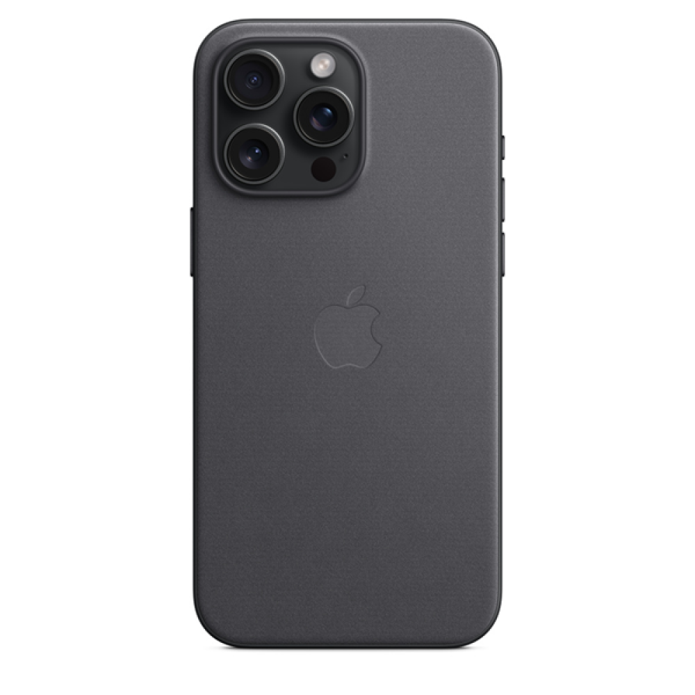 Θήκη Apple iPhone 15 Pro Max - Official Apple FineWoven Case Υφασμάτινη με MagSafe - Black (MT4V3ZM/A)
