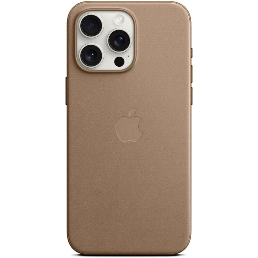 Θήκη Apple iPhone 15 Pro Max - Official Apple FineWoven Case Υφασμάτινη με MagSafe - Taupe (MT4W3ZM/A)