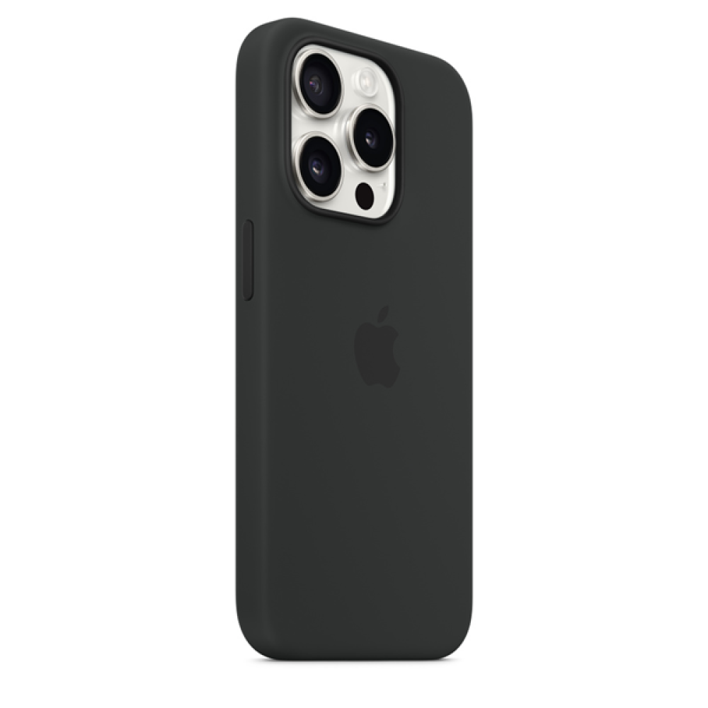 Official Apple Θήκη Σιλικόνης με MagSafe Apple iPhone 15 Pro - Black (MT1A3ZM/A)