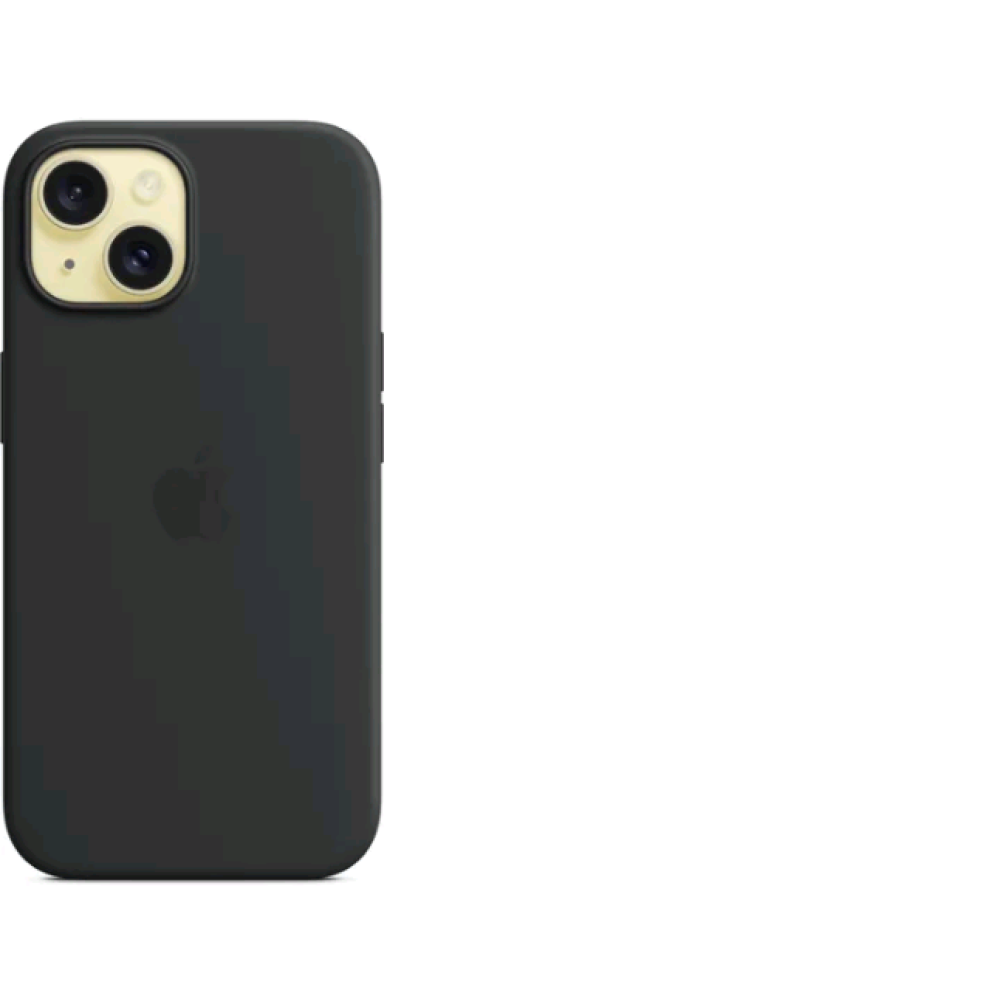 Θήκη Apple iPhone 15 - Official Apple Silicone Case Σιλικόνης με MagSafe - Black (MT0J3ZM/A)