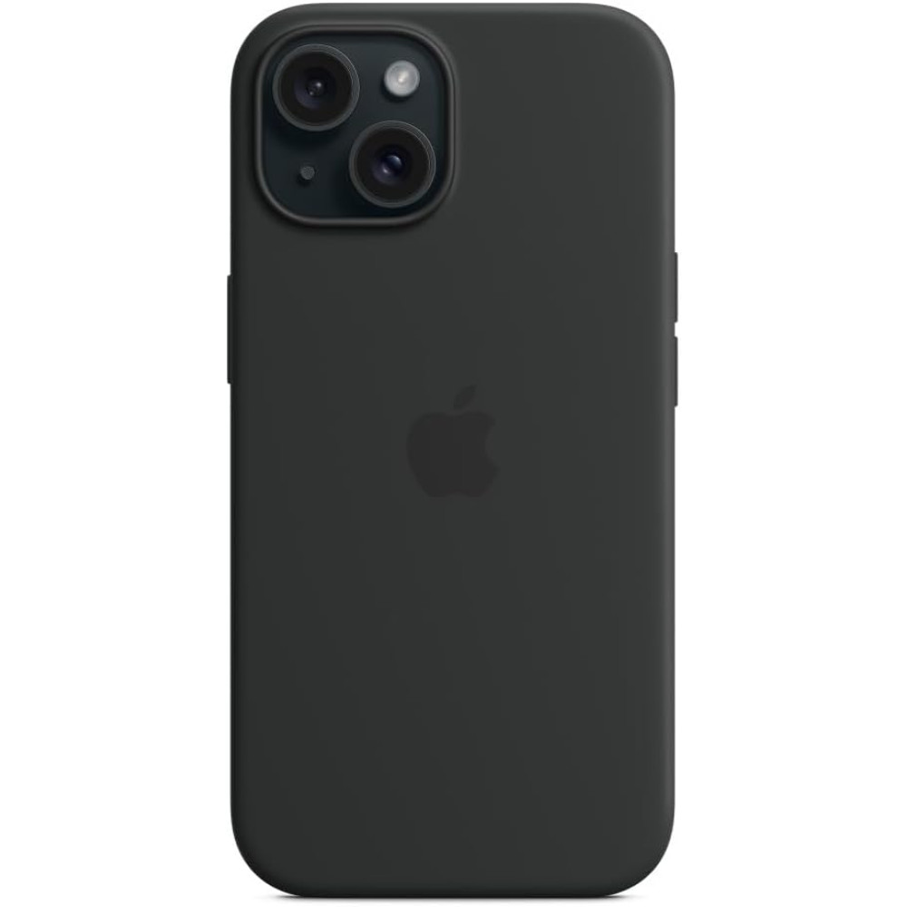 Θήκη Apple iPhone 15 - Official Apple Silicone Case Σιλικόνης με MagSafe - Black (MT0J3ZM/A)