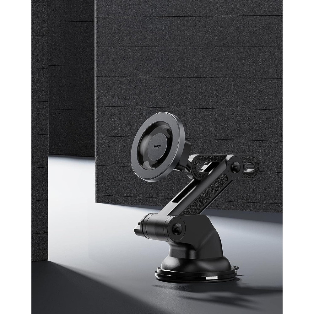 ESR HaloLock Dashboard Phone Mount - Ρυθμιζόμενη Μαγνητική Βάση MagSafe με Βεντούζα για Ταμπλό / Παρμπρίζ Αυτοκινήτου - Black (4894240167267)