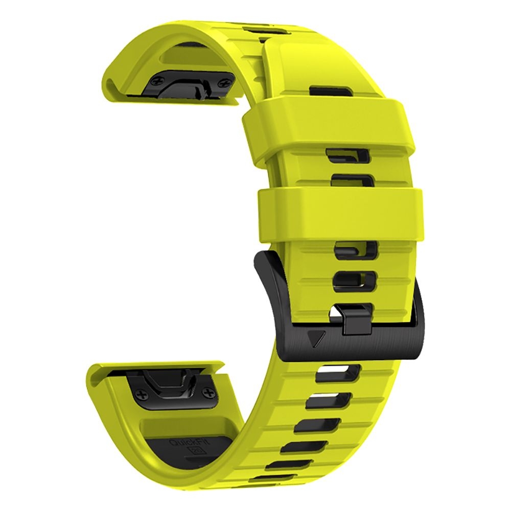 Tech-Protect Iconband Pro - Λουράκι Σιλικόνης Garmin Fenix 3/5X/3HR/5X Plus/6X/6X Pro/7X/8 (51mm) - Lime / Black (9319456605129)