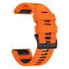 Tech-Protect Iconband Pro - Λουράκι Σιλικόνης Garmin Fenix 3/5X/3HR/5X Plus/6X/6X Pro/7X/8 (51mm) - Orange / Black (9319456605136)
