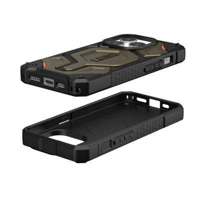 UAG Monarch Pro - Ανθεκτική Θήκη MagSafe - Apple iPhone 15 Pro - Kevlar Elemental Green (11422111397B)