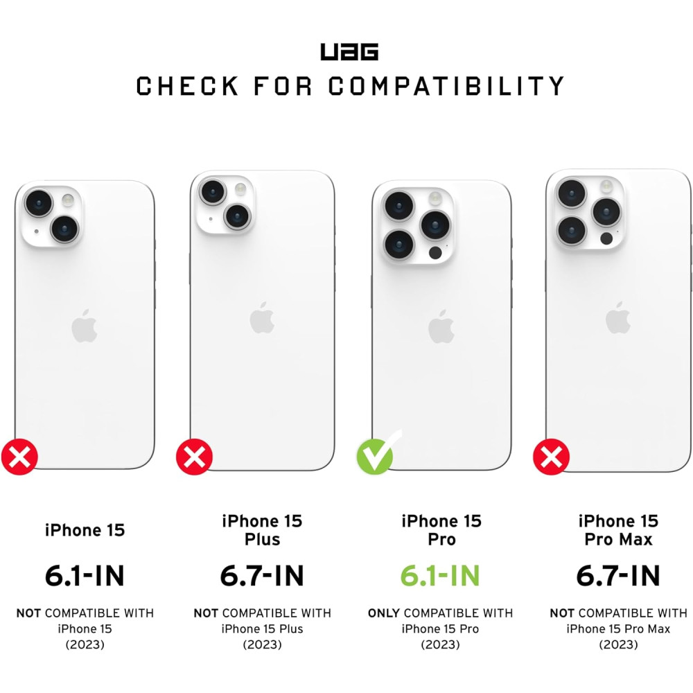 UAG Pathfinder - Ανθεκτική Θήκη MagSafe Apple iPhone 15 Pro - Silver (114281113333)
