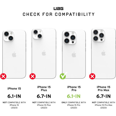 UAG Essential Armor - Ανθεκτική MagSafe Θήκη Σιλικόνης - Apple iPhone 15 Pro - Silver (114276113333)