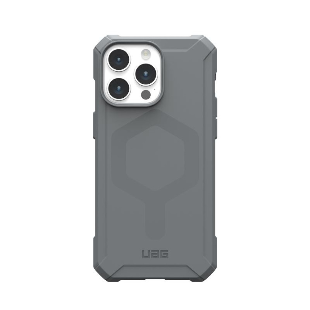 UAG Essential Armor - Ανθεκτική MagSafe Θήκη Σιλικόνης - Apple iPhone 15 Pro Max - Silver (114296113333)