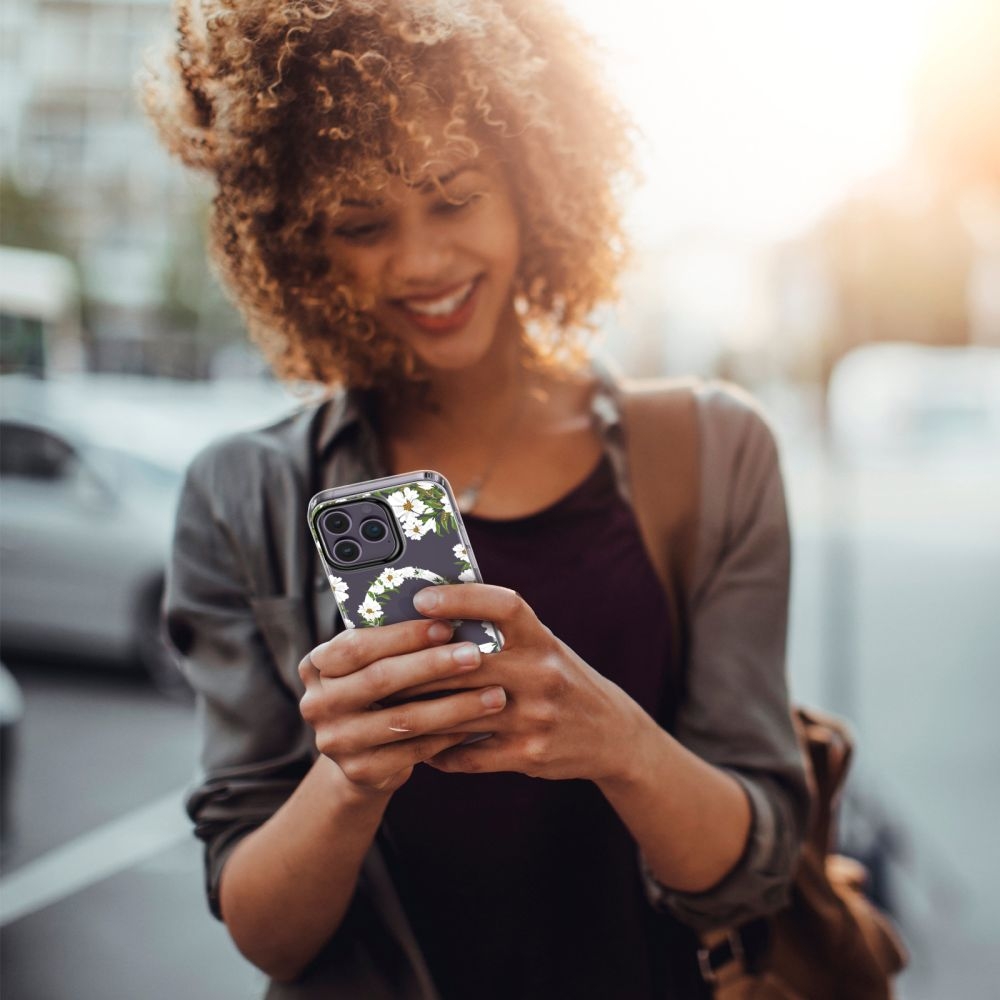 Tech-Protect MagMood - Σκληρή Θήκη MagSafe Apple iPhone 15 Pro - White Daisy (9319456605365)