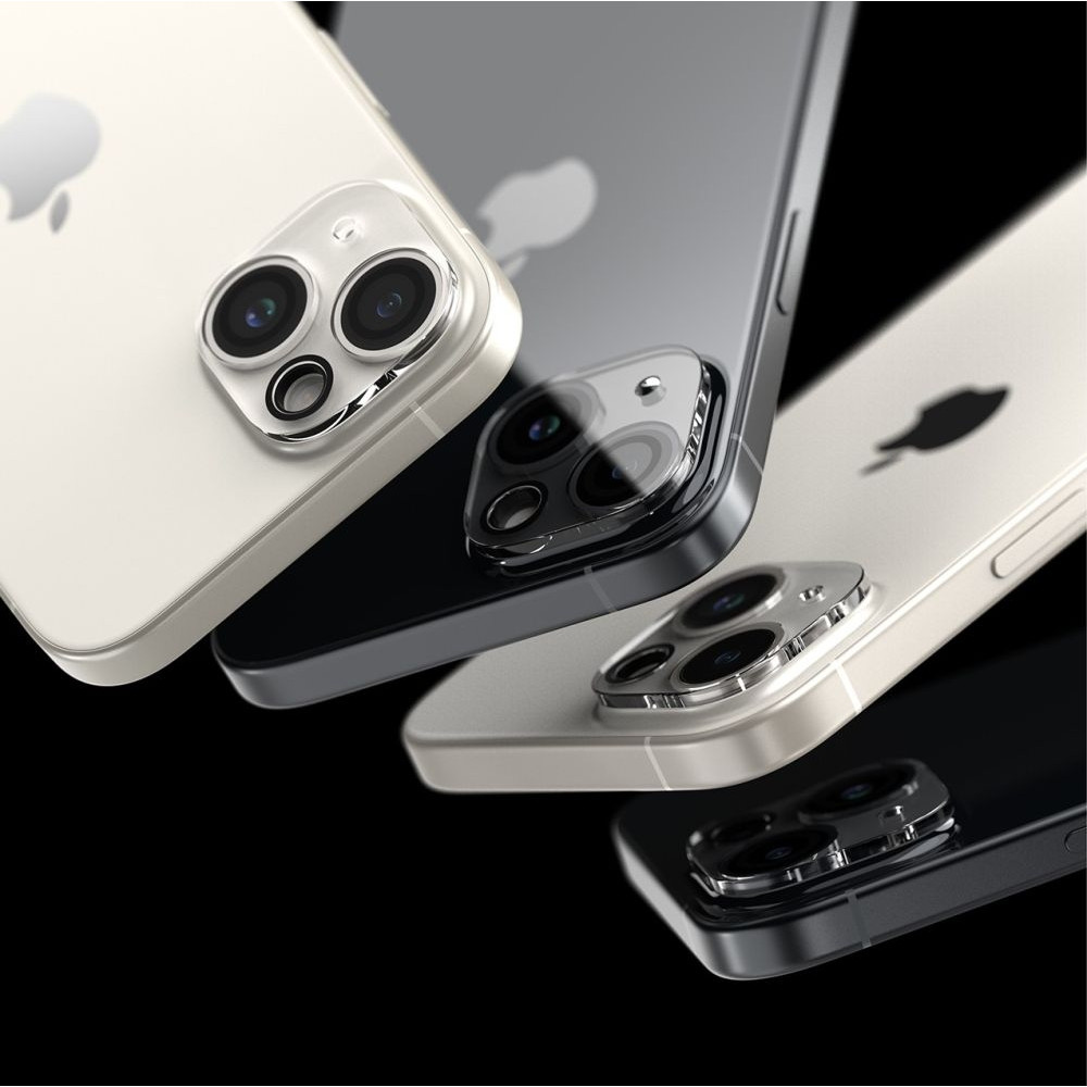 Ringke Camera Protector Full Cover Glass - Αντιχαρακτικό Γυαλί για Φακό Κάμερας Apple iPhone 15 / 15 Plus - 2 Τεμάχια - Clear (8809919309608)