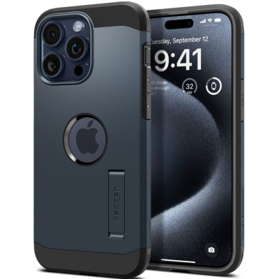 Spigen Tough Armor MagFit - Ανθεκτική Θήκη MagSafe Apple iPhone 15 Pro - Metal Slate (ACS06734)