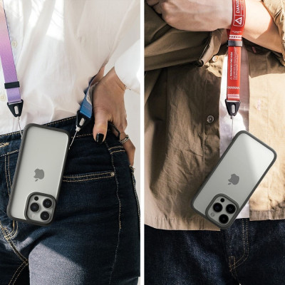 Ringke Fusion Bold - Σκληρή Διάφανη Θήκη με TPU Bumper - Apple iPhone 15 Pro Max - Gray (8809919306683)