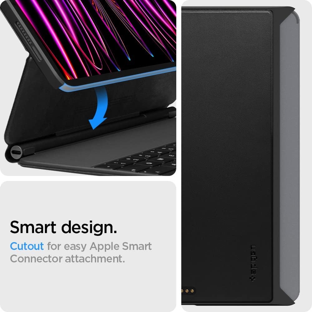 Spigen Thin Fit Pro - Θήκη Apple iPad Pro 12.9" 2022 / 2021 με Υποδοχή Apple Pencil - Black (ACS05468)