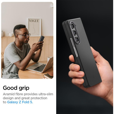 Spigen Air Skin Pro - Σκληρή Θήκη Aramid Fiber - Samsung Galaxy Z Fold5 - 1.0mm - Black (ACS06218)