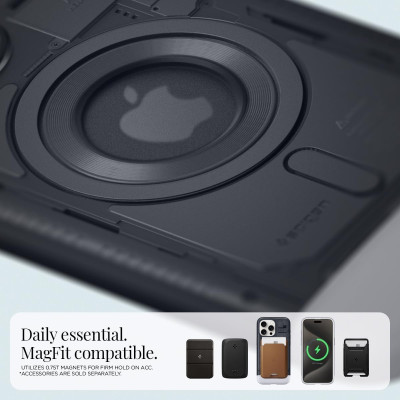 Spigen Classic C1 MagFit - Ανθεκτική Σκληρή Θήκη MagSafe - Apple iPhone 15 Pro Max - Graphite (ACS06607)