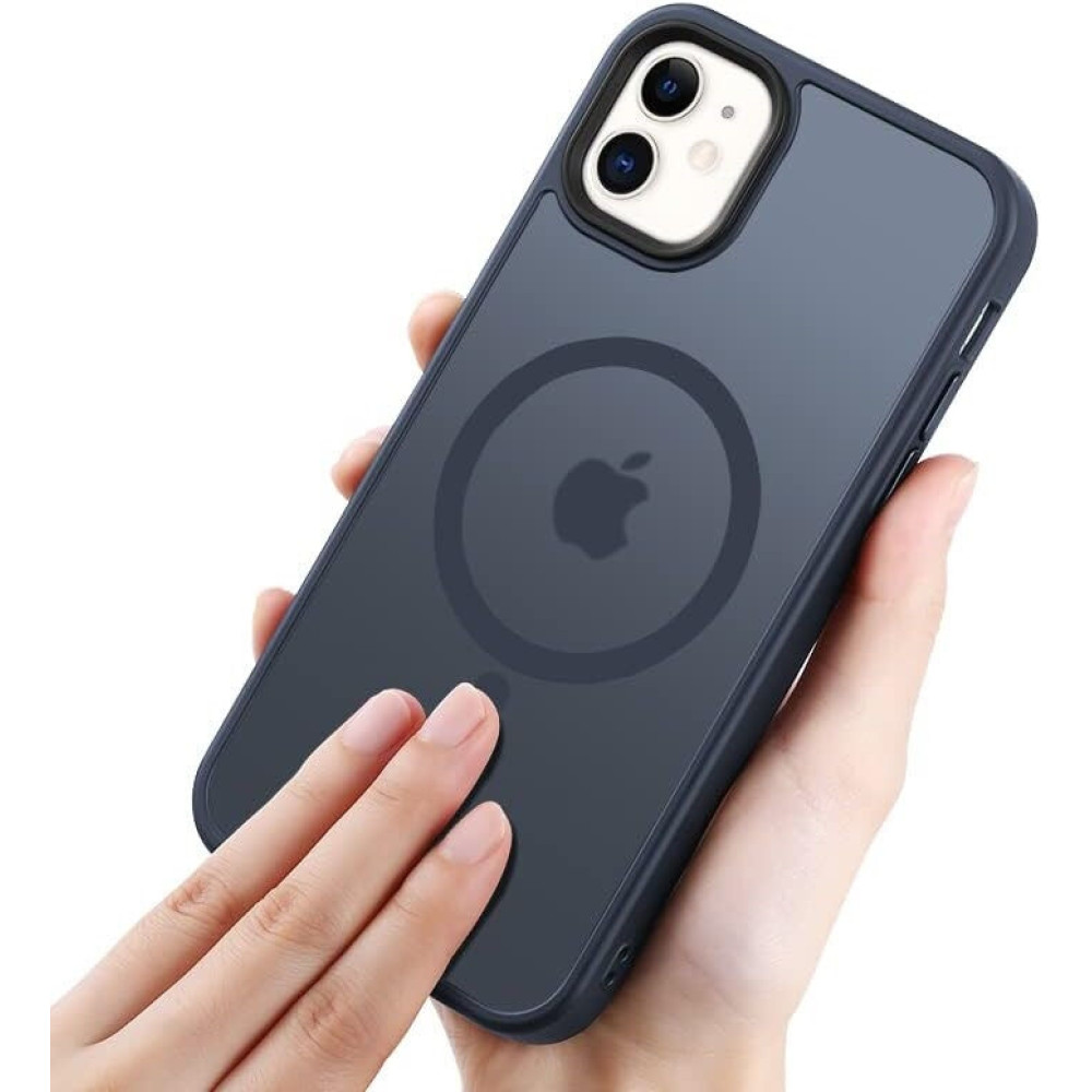 HappyCase Ημιδιάφανη Σκληρή Θήκη MagSafe - Apple iPhone 11 - Matte Blue (8719246412073)