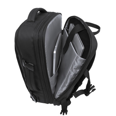 Bange 1908 Business Travel Backpack - Ανθεκτικό Επεκτάσιμο Σακίδιο / Τσάντα Πλάτης & Μεταφοράς Laptop έως 17.3" - 26L έως 45L - Black