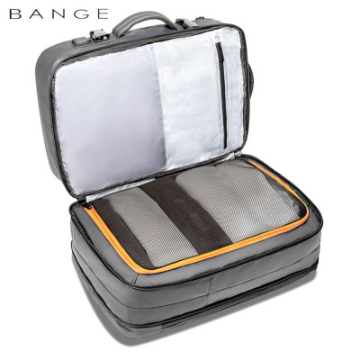 Bange 1908 Business Travel Backpack - Ανθεκτικό Επεκτάσιμο Σακίδιο / Τσάντα Πλάτης & Μεταφοράς Laptop έως 17.3" - 26L έως 45L - Grey