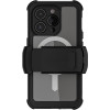 Ghostek Nautical 4 - Ανθεκτική Αδιάβροχη Θήκη MagSafe με Περιστρεφόμενο Κλιπ Ζώνης - Apple iPhone 15 Pro - Clear (GHOCAS3613)