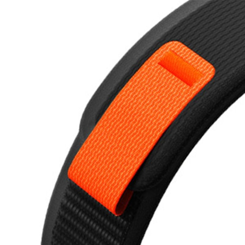 Tech-Protect Nylon Λουράκι - Garmin Fenix 3/5X/3HR/5X Plus/6X/6X Pro/7X/8 (51mm) - Black / Orange (9319456606805)