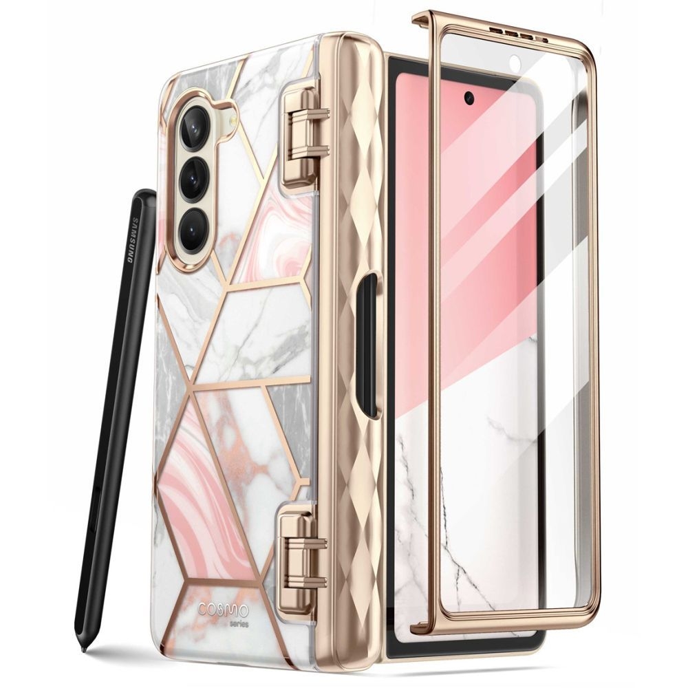 Supcase i-Blason Ανθεκτική Θήκη Cosmo Pen - Samsung Galaxy Z Fold5 με Υποδοχή S-Pen - Marble (843439137721)