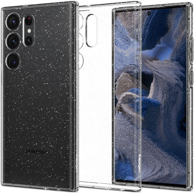 Spigen Liquid Crystal Glitter - Θήκη Σιλικόνης Samsung Galaxy S23 Ultra - Crystal Quartz (ACS05612)