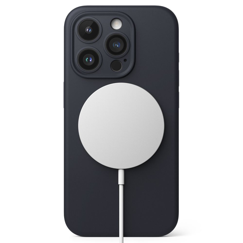 Ringke Silicone Magnetic - Ανθεκτική MagSafe Θήκη Σιλικόνης - Apple iPhone 15 Pro - Deep Blue (8809919307833)