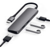 Satechi Type-C Slim Multi-Port Adapter 4K - Αντάπτορας με 2 x USB-A 3.0 / 1 x Type-C PD 60W / 1 x HDMI 4K 60HZ - Space Gray (ST-CMAM)