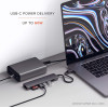 Satechi USB-C Slim Multi-Port with Ethernet Adapter - Αντάπτορας με 2 x USB-A / 1 x Type-C PD 60W / 1 x HDMI 4K 60HZ / 1 x Ethernet / 1 x SD & MicroSD - Space Gray (ST-UCSMA3M)