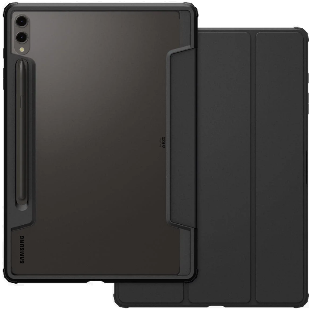 Spigen Ultra Hybrid Pro - Θήκη Samsung Galaxy Tab S10 Plus / S9 Plus 12.4'' X810 / X816B / X826B με Υποδοχή για Γραφίδα - Black (ACS07076)